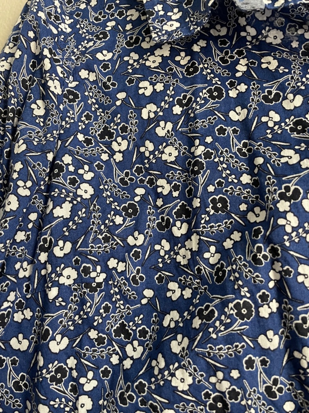Tommy Hilfiger Blue Floral Button-Up Shirt